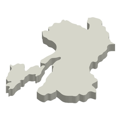熊本の立体MAP