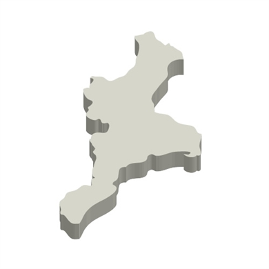 三重県の立体MAP