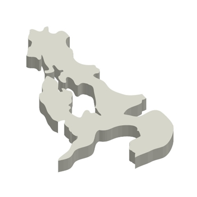 長崎県の立体MAP