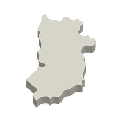 奈良県の立体MAP