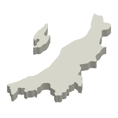 新潟県の立体MAP