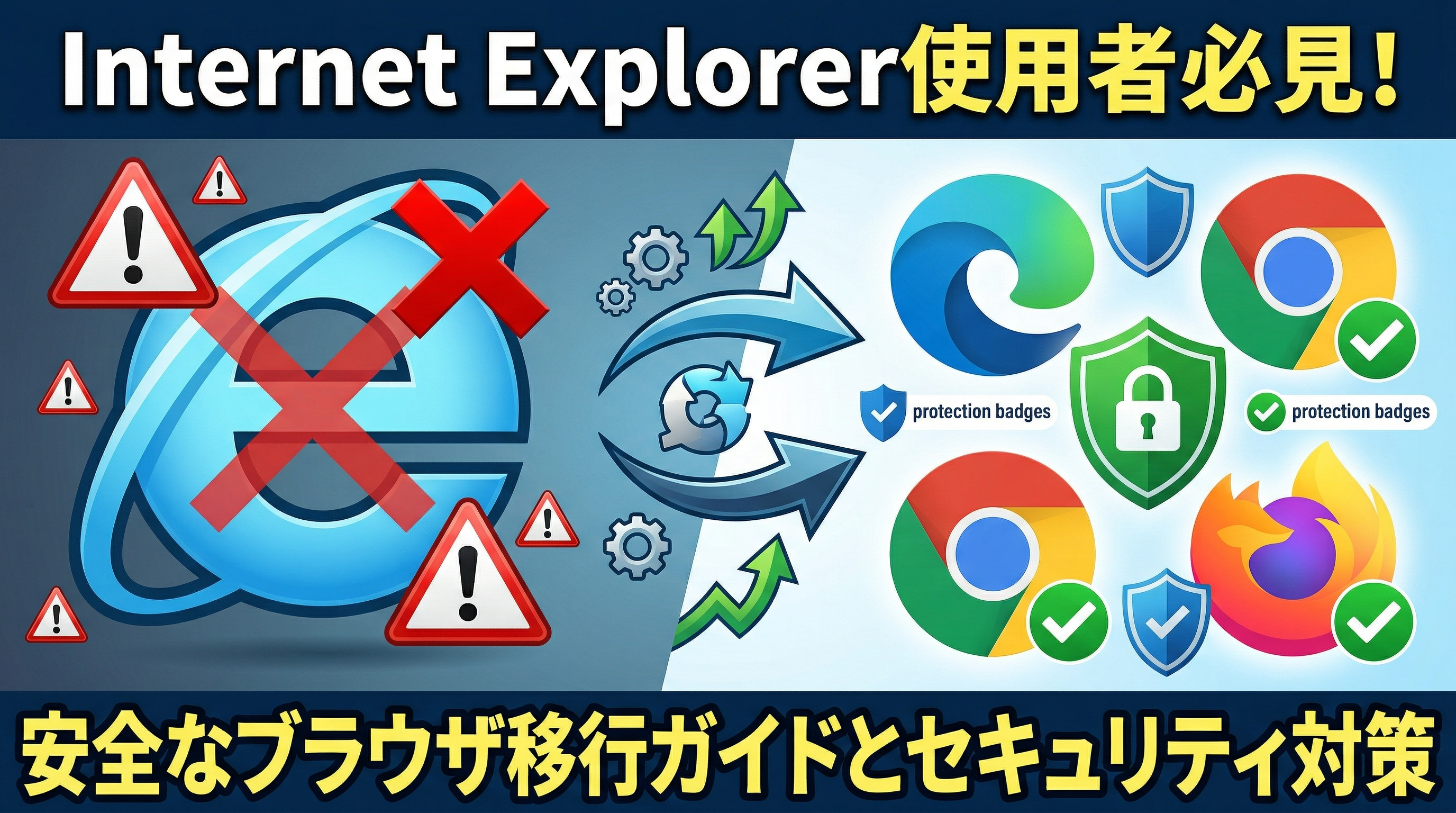 Internet Explorer使用者必見！安全なブラウザ移行ガイドとセキュリティ対策
