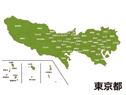 東京都全域のMAP