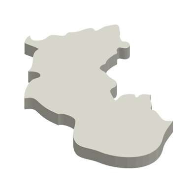 和歌山県の立体MAP